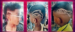 #mysonwork #mySontalent#IndiaHairdresser royalty-free images #Bangalorebaarparshop #MK45 #sInbarbershop